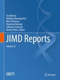 Cover image: JIMD Reports, Volume 25 9783662496671