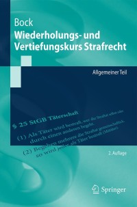 Titelbild: Wiederholungs- und Vertiefungskurs Strafrecht 2nd edition 9783662497470