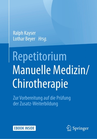 Cover image: Repetitorium Manuelle Medizin/Chirotherapie 9783662497609