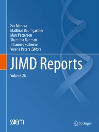 Titelbild: JIMD Reports, Volume 26 9783662498323