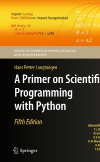 Imagen de portada: A Primer on Scientific Programming with Python 5th edition 9783662498866