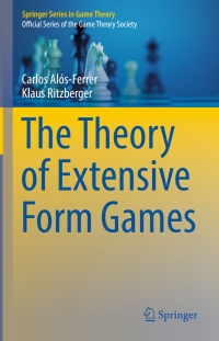 Cover image: The Theory of Extensive Form Games 9783662499429