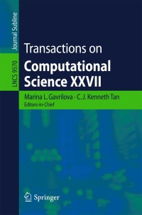 Imagen de portada: Transactions on Computational Science XXVII 9783662504116