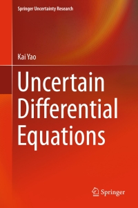Cover image: Uncertain Differential Equations 9783662527276
