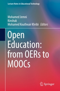 Cover image: Open Education: from OERs to MOOCs 9783662529232