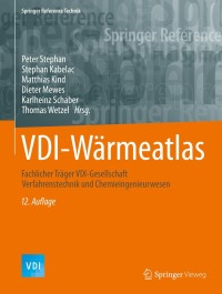 Cover image: VDI-Wärmeatlas 12th edition 9783662529881