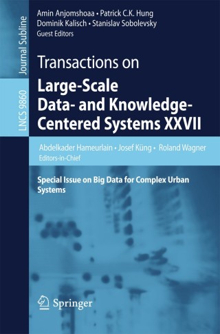 Cover image: Transactions on Large-Scale Data- and Knowledge-Centered Systems XXVII 9783662534151