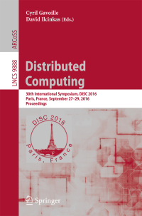 Cover image: Distributed Computing 9783662534250