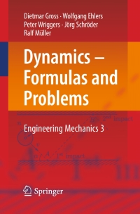 Cover image: Dynamics – Formulas and Problems 9783662534366