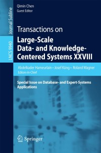 صورة الغلاف: Transactions on Large-Scale Data- and Knowledge-Centered Systems XXVIII 9783662534540