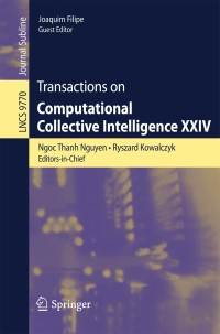 Imagen de portada: Transactions on Computational Collective Intelligence XXIV 9783662535240