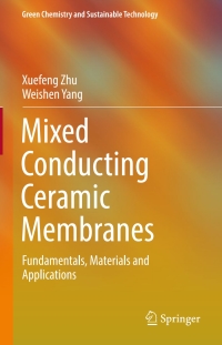 Imagen de portada: Mixed Conducting Ceramic Membranes 9783662535325