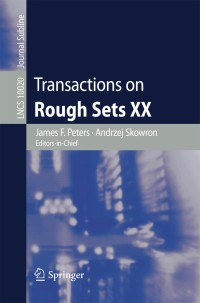 Omslagafbeelding: Transactions on Rough Sets XX 9783662536100