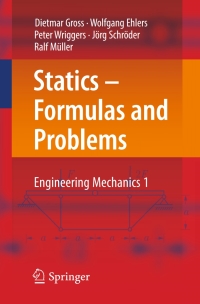 Cover image: Statics – Formulas and Problems 9783662538531