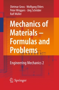 Cover image: Mechanics of Materials – Formulas and Problems 9783662538791