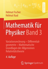 Cover image: Mathematik für Physiker Band 3 4th edition 9783662539682