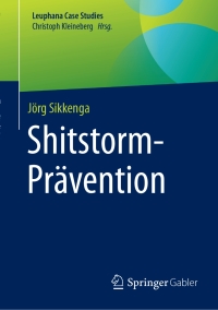 Cover image: Shitstorm-Prävention 9783662540152