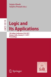 Cover image: Logic and Its Applications 9783662540688