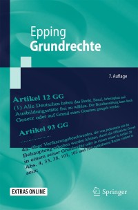 Imagen de portada: Grundrechte 7th edition 9783662541050