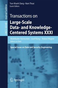 Imagen de portada: Transactions on Large-Scale Data- and Knowledge-Centered Systems XXXI 9783662541722