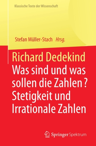 Cover image: Richard Dedekind 9783662543382