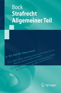 Cover image: Strafrecht Allgemeiner Teil 9783662547885