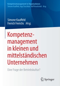 Cover image: Kompetenzmanagement in kleinen und mittelständischen Unternehmen 9783662548295