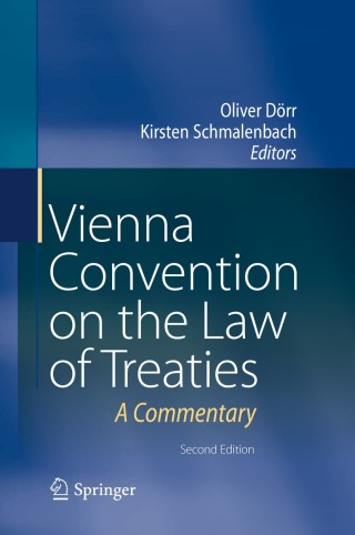 Cover image: Vienna Convention on the Law of Treaties 2nd edition 9783662551592