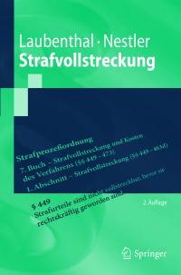 Titelbild: Strafvollstreckung 2nd edition 9783662552667