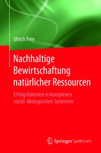 Cover image: Nachhaltige Bewirtschaftung natürlicher Ressourcen 9783662554456