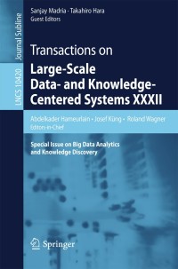 Immagine di copertina: Transactions on Large-Scale Data- and Knowledge-Centered Systems XXXII 9783662556078