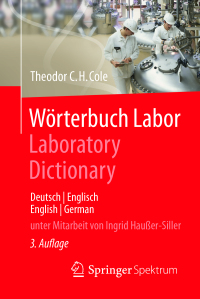 صورة الغلاف: Wörterbuch Labor / Laboratory Dictionary 3rd edition 9783662558478