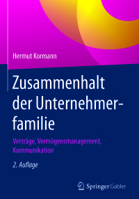 Cover image: Zusammenhalt der Unternehmerfamilie 2nd edition 9783662559420