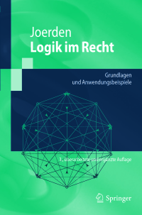 Cover image: Logik im Recht 3rd edition 9783662559635