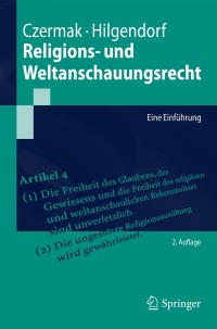 Cover image: Religions- und Weltanschauungsrecht 2nd edition 9783662560778