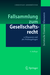 Cover image: Fallsammlung zum Gesellschaftsrecht 4th edition 9783662561911