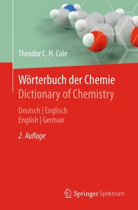 Cover image: Wörterbuch der Chemie / Dictionary of Chemistry 2nd edition 9783662563304