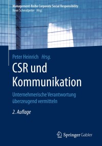 Cover image: CSR und Kommunikation 2nd edition 9783662564806