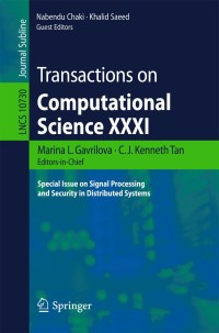 Cover image: Transactions on Computational Science XXXI 9783662564981