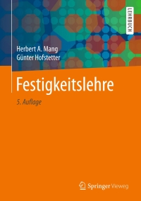 Cover image: Festigkeitslehre 5th edition 9783662575635