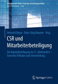 Titelbild: CSR und Mitarbeiterbeteiligung 9783662575994