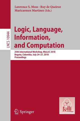Immagine di copertina: Logic, Language, Information, and Computation 9783662576687