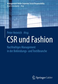 Cover image: CSR und Fashion 9783662576960