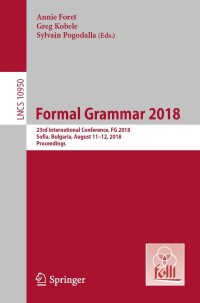 Titelbild: Formal Grammar 2018 9783662577837