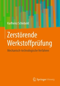 Immagine di copertina: Zerstörende Werkstoffprüfung 9783662577967