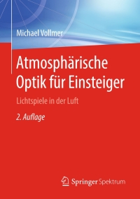 Imagen de portada: Atmosphärische Optik für Einsteiger 2nd edition 9783662583616