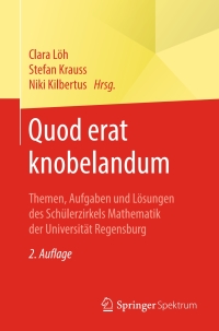 Imagen de portada: Quod erat knobelandum 2nd edition 9783662587249