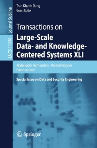 Cover image: Transactions on Large-Scale Data- and Knowledge-Centered Systems XLI 9783662588079