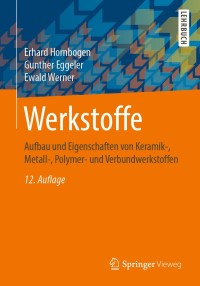Cover image: Werkstoffe 12th edition 9783662588468