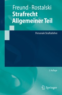 Imagen de portada: Strafrecht Allgemeiner Teil 3rd edition 9783662590294